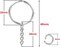 50Sets 1 inch Keychain Rings Silver Split Round Key Ring with Chain and Open Jump Rings for DIY Keychain Making Crafts